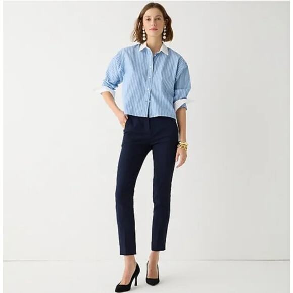 J. Crew Navy High-Rise Cameron Pant in Four-Season Stretch Size 14 - Picture 1 of 7